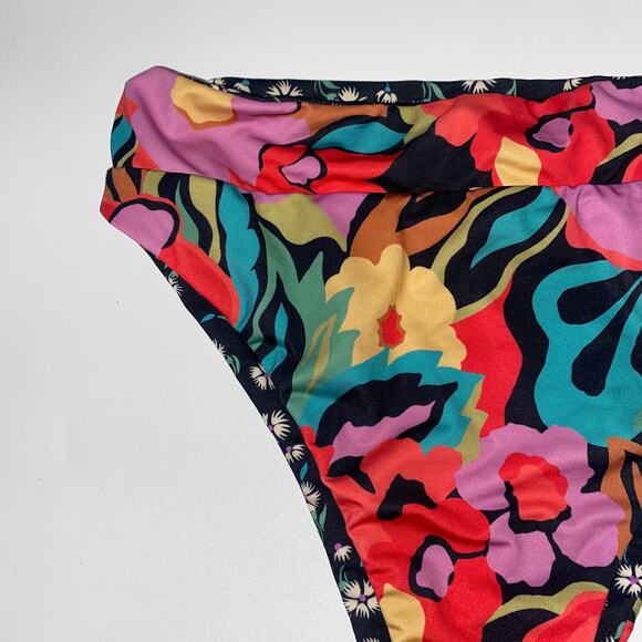 Billabong Islands Away High Rise Reversible Bikini Swim Bottoms Women's Small - Picture 3 of 8